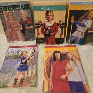 Bungle of 5 American Girl Books Meet Julie 1974 Kit's Surprise 1934 Saige, Etc
